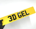 3D GEL NUMBERPLATE