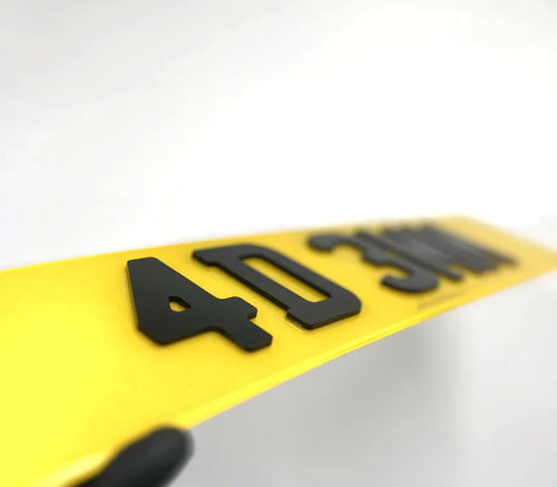 4D NUMBER PLATE
