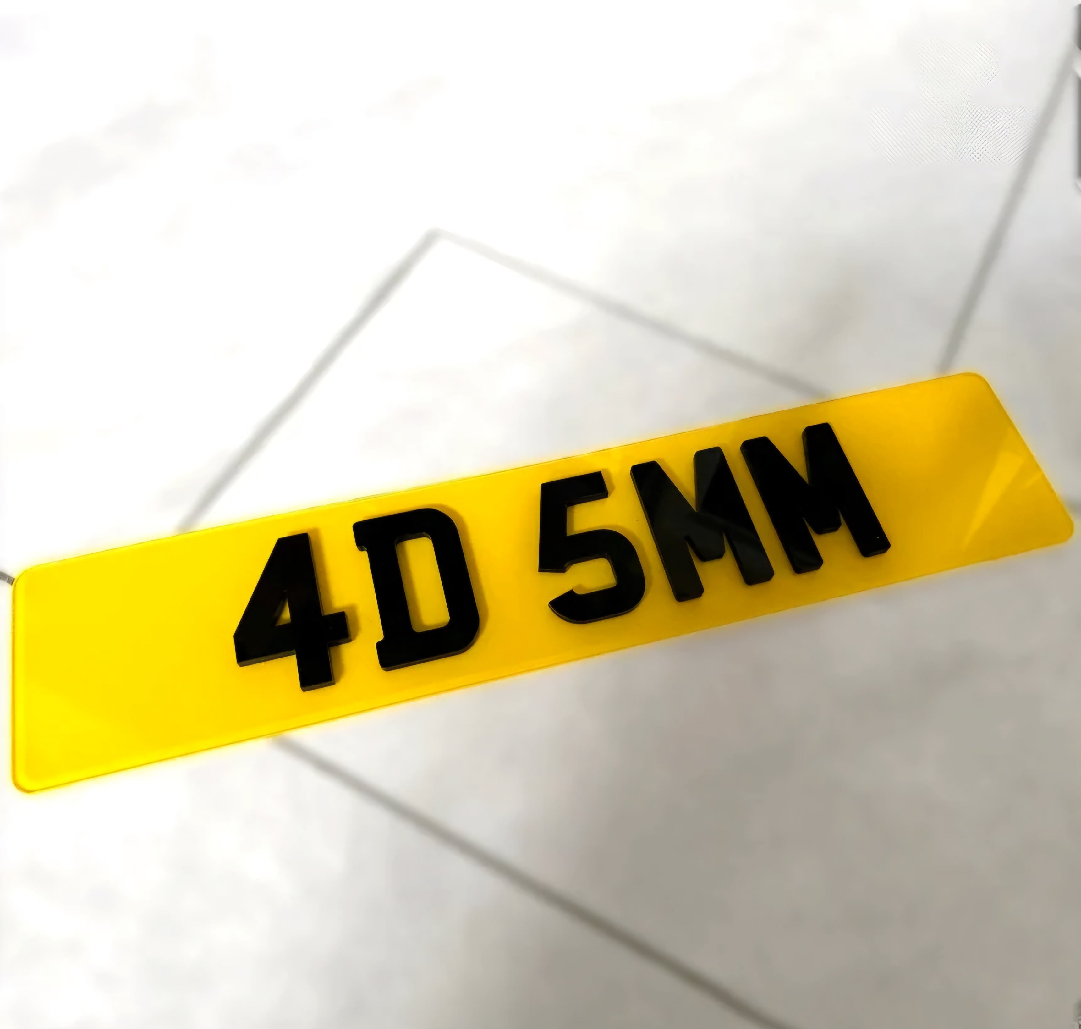 4D 5MM NUMBERPLATE
